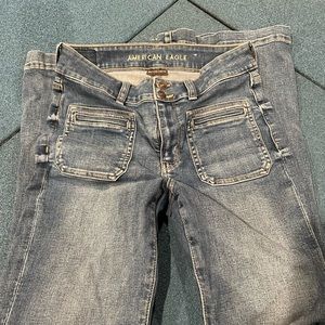 American Eagle flare high rise stretch jeans. Size 8